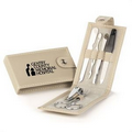 Leatherette Manicure Kit w/ Volunteers Giving Time Touching Hearts